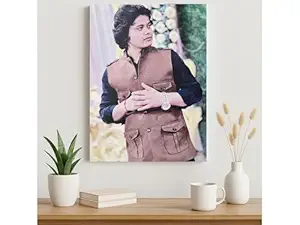 Giftanna Canvas Painting Personalized With Your Photos | Customized Gift For Birthday, Anniversary, Retirement, Boss, Family | Photo Frame | Oil Portrait | Photo UV Printed | 16x12 Inches