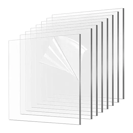 AniDesign clear acrylic glass sheet transparent 3mm Qty 1 panel for DIY craft window glass painting picture frames Face shields Signs Display Kids projects etc (3mm 16x24 inch, transparent)