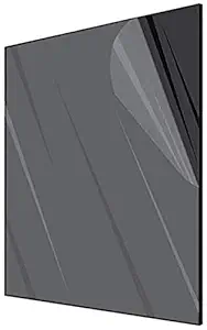 BIGIMALL Blac k One Side Glossy One Side Matt Acrylic Display Boards for Tabletop Product Photography-Reflective and Non Reflective Finish Background 12x12