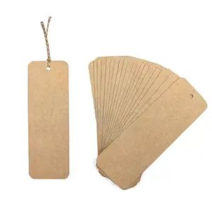 PaperO Mil Board Bookmark | 14 x 5 cm | Eco-Friendly Bookmarks & Gift Cards | Versatile Page Markers for Book Lovers | Pack of 15