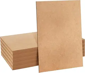 3.4 mm MDF Boards for DIY Art & Crafts,(Pack of 6Pcs) Wood MDF Sheets for Craft Work, Painting, Resin Art, Fluid Art, Decoupage, Mandala Art, Pyrography. (9 Inch X 12 Inch)