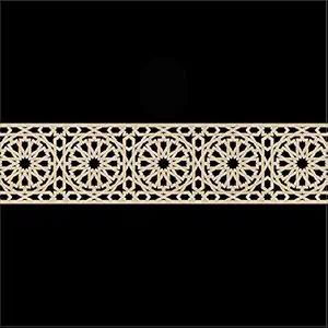 Haoser Geometric Wooden Panel - Mdf Jali For Wall Decoration - Enhance Your Amazing Home With Corved Panel Design, 80 Centimeters