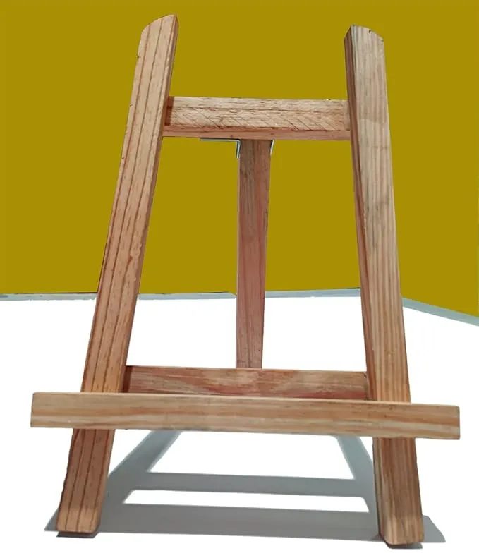 BP Design Solution, Wooden Tabletop Display Easel Stand, Natural Pine Wood, A4 Size (22X28 cm) for Advertising, Exhibitons, Book Stand, Mobile & Tablet Holder etc.